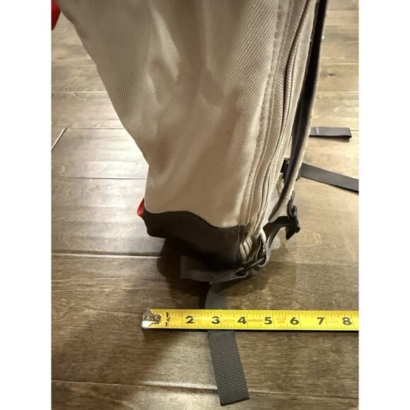 The North Face Light Gray Red PRE-HAB 28L Daypack Backpack - Picture 10 of 14